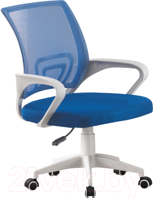 Кресло офисное Mio Tesoro Виола (голубой/белый)