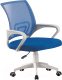 Кресло офисное Mio Tesoro Виола (голубой/белый) - 