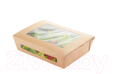Набор одноразовых контейнеров Паксервис Eco Salad 1000 / 285864 (25шт)