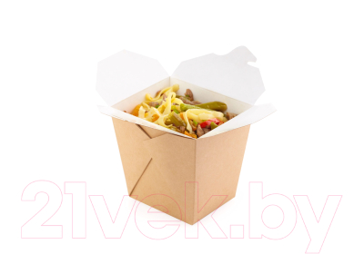 Набор одноразовых контейнеров Паксервис Eco Noodles 460 / 286201 (70шт)