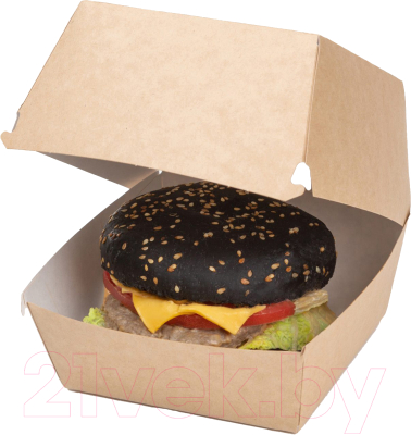 Набор коробок упаковочных для еды Паксервис Eco Burger XL / 285596 (50шт)