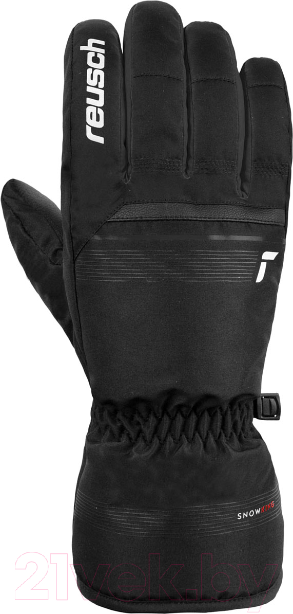 Перчатки лыжные Reusch Snow King / 6201198-7701 (р-р 7, Black/White)