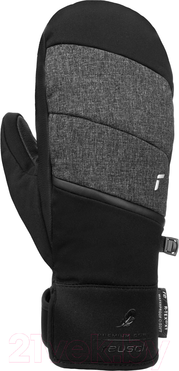 Варежки лыжные Reusch Febe R-Tex Xt / 6231524-7721 (р-р 8, Mitten Black/Black Melange)