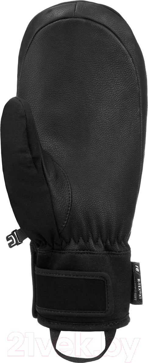 Варежки лыжные Reusch Febe R-Tex Xt / 6231524-7721 (р-р 6.5, Mitten Black/Black Melange) — фото 2
