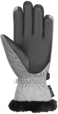 Перчатки лыжные Reusch Luna R-Tex Xt / 6231244-6674 (р-р 8.5, Grey Melange/Black)