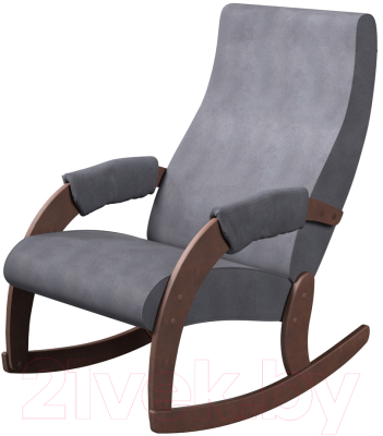 Кресло-качалка Мебелик Каула М (ткань макс 965/орех)