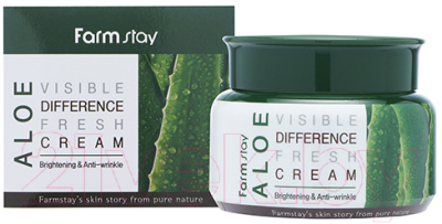Крем для лица FarmStay Aloe Visible Difference Fresh Cream Освежающий (100г)
