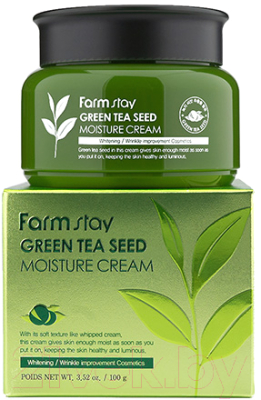 Крем для лица FarmStay Green Tea Seed Moisture Cream Увлажняющий (100мл)