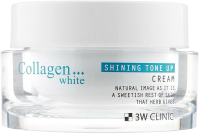 Крем для лица 3W Clinic Collagen Shining Tone Up Cream С коллагеном (50мл) - 