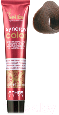 Крем-краска для волос Echos Line Seliar Synergy Color 4.7 (100мл, коричневый каштановый)