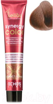 Крем-краска для волос Echos Line Seliar Synergy Color 6.7 (100мл, коричневый темно-русый)
