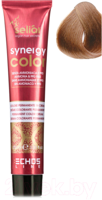 Крем-краска для волос Echos Line Seliar Synergy Color 7.7 (100мл, белокурый коричневый)