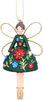 Елочная игрушка Gisela Graham Floral Folk Art. Фея / 15184-3 - 