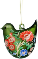 Елочная игрушка Gisela Graham Floral Folk Art. Птица / 01978-2 - 