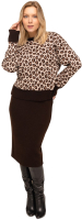 Комплект одежды Romgil ТЗ848Ш (р.170-84-92, светлый опаловый/глубокий коричневый/коричневый) - 