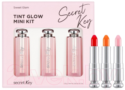 Набор декоративной косметики Secret Key Glam Tint Glow Mini Kit (3x1.6г)