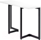 Обеденный стол Millwood Арлен 2 38-76x120x76 (белый/металл черный) - 
