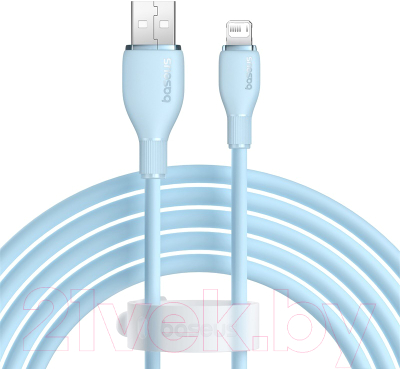 Кабель Baseus Pudding USB to iP 2.4A / P10355700311-01 (2м, голубой)