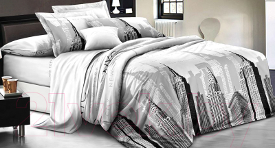 Комплект постельного белья Бояртекс №8606 Евро-стандарт (креп-жатка)