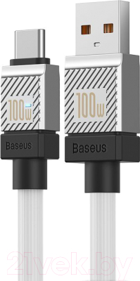 Кабель Baseus CoolPlay USB to Type-C 100W / CAKW000702 (2м, белый)