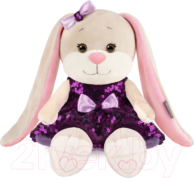 Мягкая игрушка Jack&Lin Зайка Лин в фиолетовом платьице с пайетками / JL-04202304-20