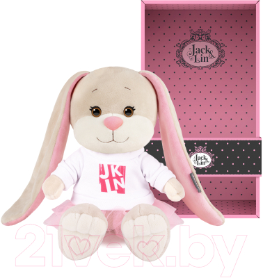 Мягкая игрушка Jack&Lin Зайка Лин в свитшоте с розовой юбочкой / JL-03202306-20