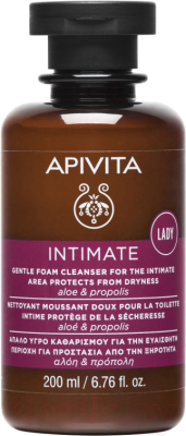 Пенка для интимной гигиены Apivita Intimate Защита от сухости (200мл)