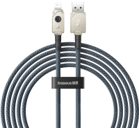 Кабель Baseus Unbreakable USB to iP 2.4A / P10355802221-00 (1м, белый) - 