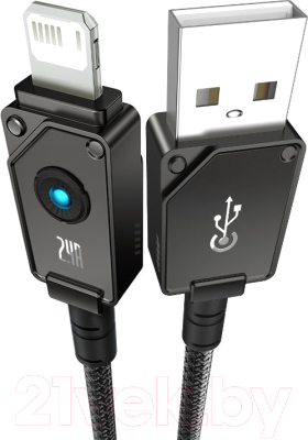 Кабель Baseus Unbreakable USB to iP 2.4A / P10355802111-01 (2м, черный)