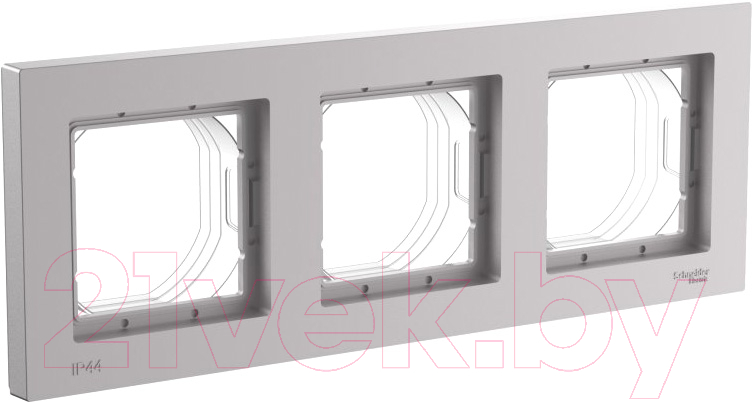 Рамка для выключателей и розеток Systeme (Schneider) Electric Atlasdesign Aqua ATN440303 — фото 1