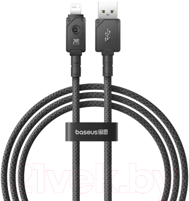 Кабель Baseus Unbreakable USB to iP 2.4A / P10355802111-00 (1м, черный)