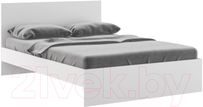 Полуторная кровать Rinner М13 Лайт 140x200 (белый текстурный)