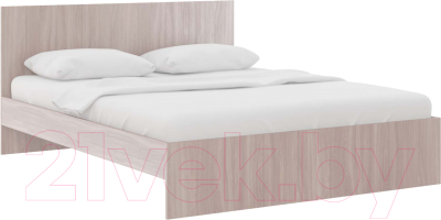 Двуспальная кровать Rinner М14 Лайт 160x200 (белый текстурный)