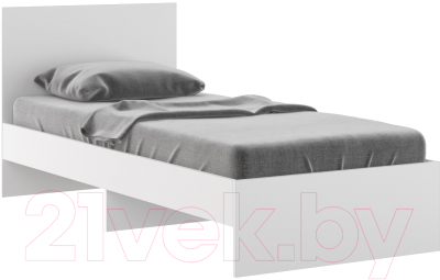 Односпальная кровать Rinner М11 Лайт 90x200 (белый текстурный)