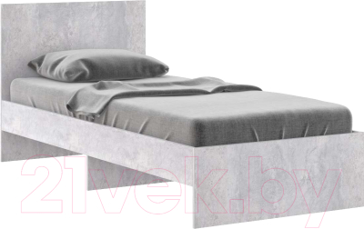 Односпальная кровать Rinner М11 Лайт 90x200 (цемент светлый)