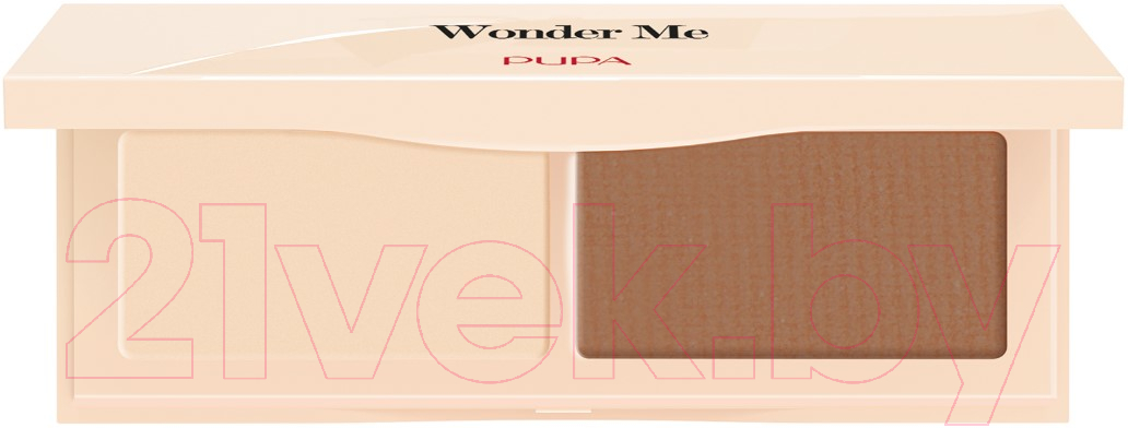 Палетка для скульптурирования Pupa Wonder Me Natural Sculpt Contouring Face Powder Duo тон 001