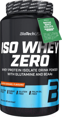 Протеин BioTechUSA Iso Whey Zero (908г, соленая карамель)