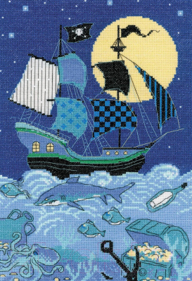 Набор для вышивания Риолис Пиратский корабль / 1511