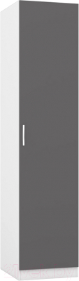 Шкаф-пенал Интермебель Марсель 580 / МР-01 (графит серый)
