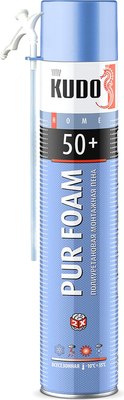 Пена монтажная Kudo Home 50+ KUPH10U50+ Бытовая всесезонная (1л) - 