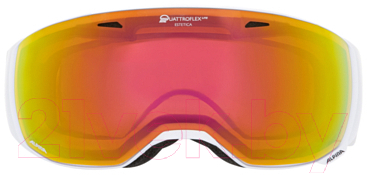 Маска горнолыжная Alpina Sports Estetica Q-Lite / A7246816 (белый/лиловый матовый)