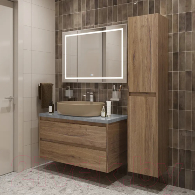 Тумба с умывальником BelBagno Kraft 100 / KRAFT100RT-KEPMGL-1084-H316-SET