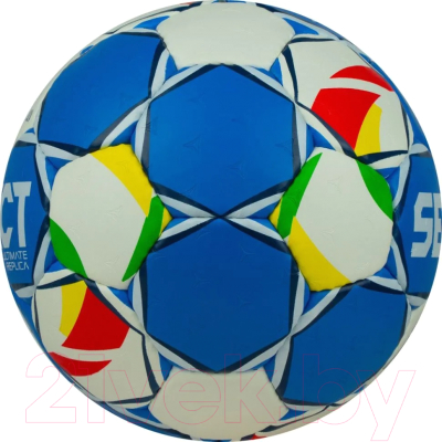 Гандбольный мяч Select Ultimate EHF Euro Men Replica v24 / 3571854487 (размер 3, синий/белый)