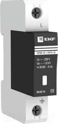 Ограничитель перенапряжения EKF PROxima ОПВ-D 1P 5kA 230В с сигнализацией / opv-d1