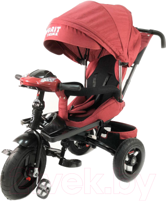Trike Favorit Lux FTL-1210-1 (красный) Трехколесный велосипед с ручкой ...