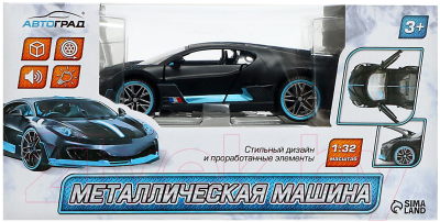 Масштабная модель автомобиля Автоград Купе M929C-1 / 9530285 (черный)