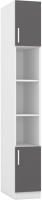 Стеллаж Интермебель Марсель 580 / МР-14 (графит серый) - 