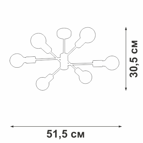 Люстра Vitaluce V39940-8/6PL — фото 2