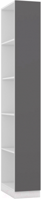 Стеллаж Интермебель Марсель 580 / МР-13 (графит серый)