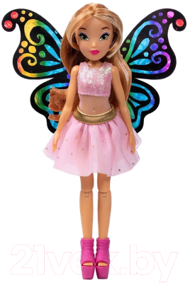 Кукла с аксессуарами Witty Toys Winx Club BTW Scratch Art Wings Флора с крыльями / IW01252102